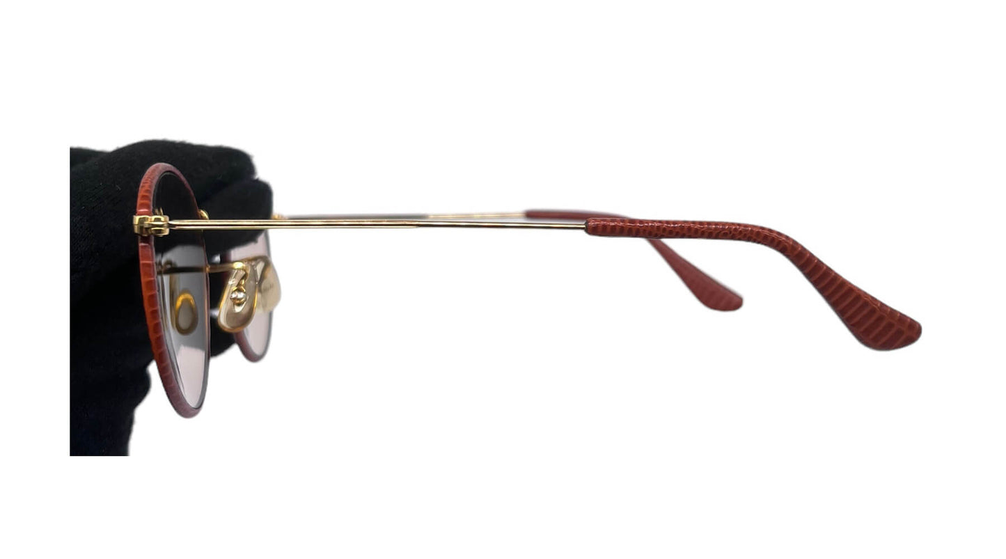 Bausch & Lomb Ray-Ban Leather Round W0779