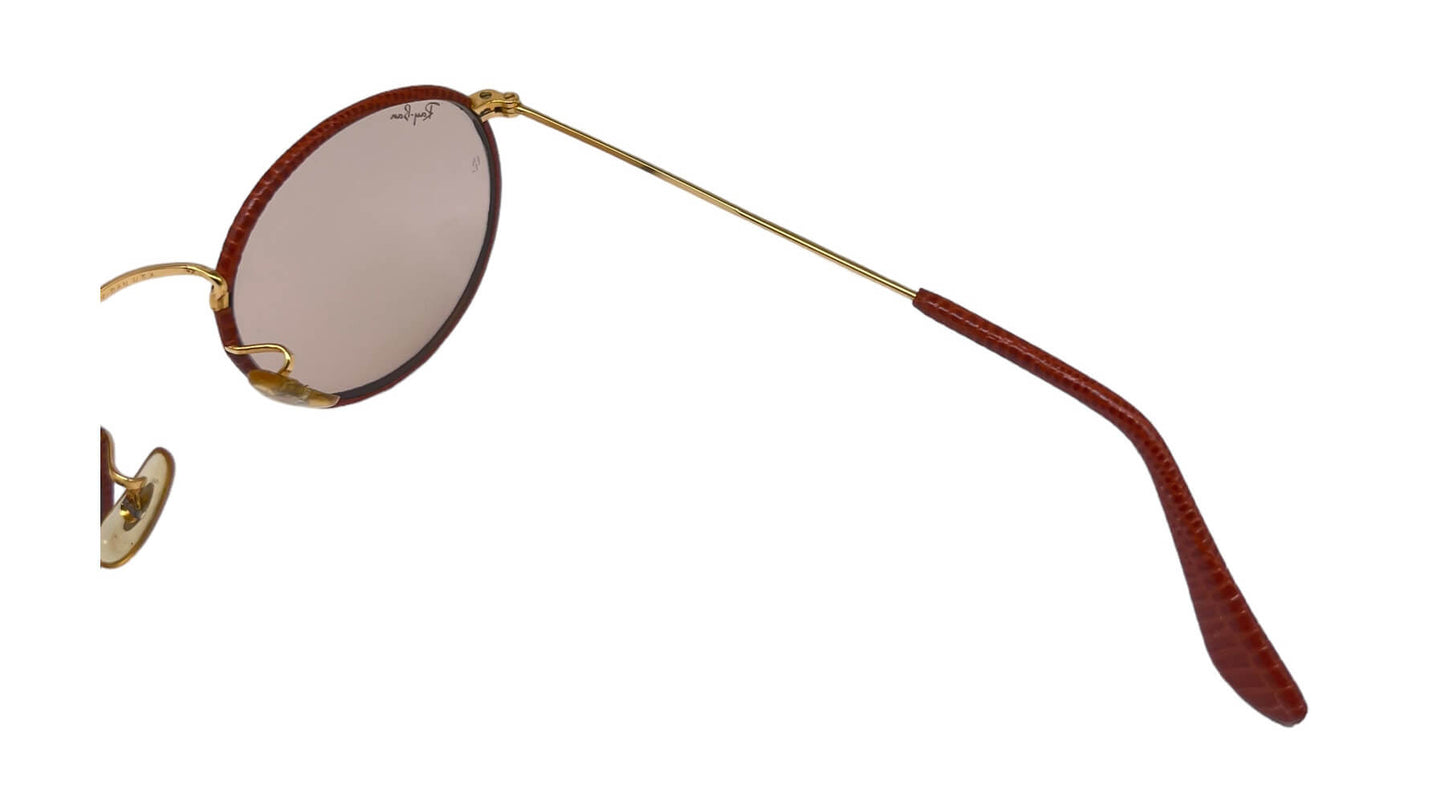 Bausch & Lomb Ray-Ban Leather Round W0779