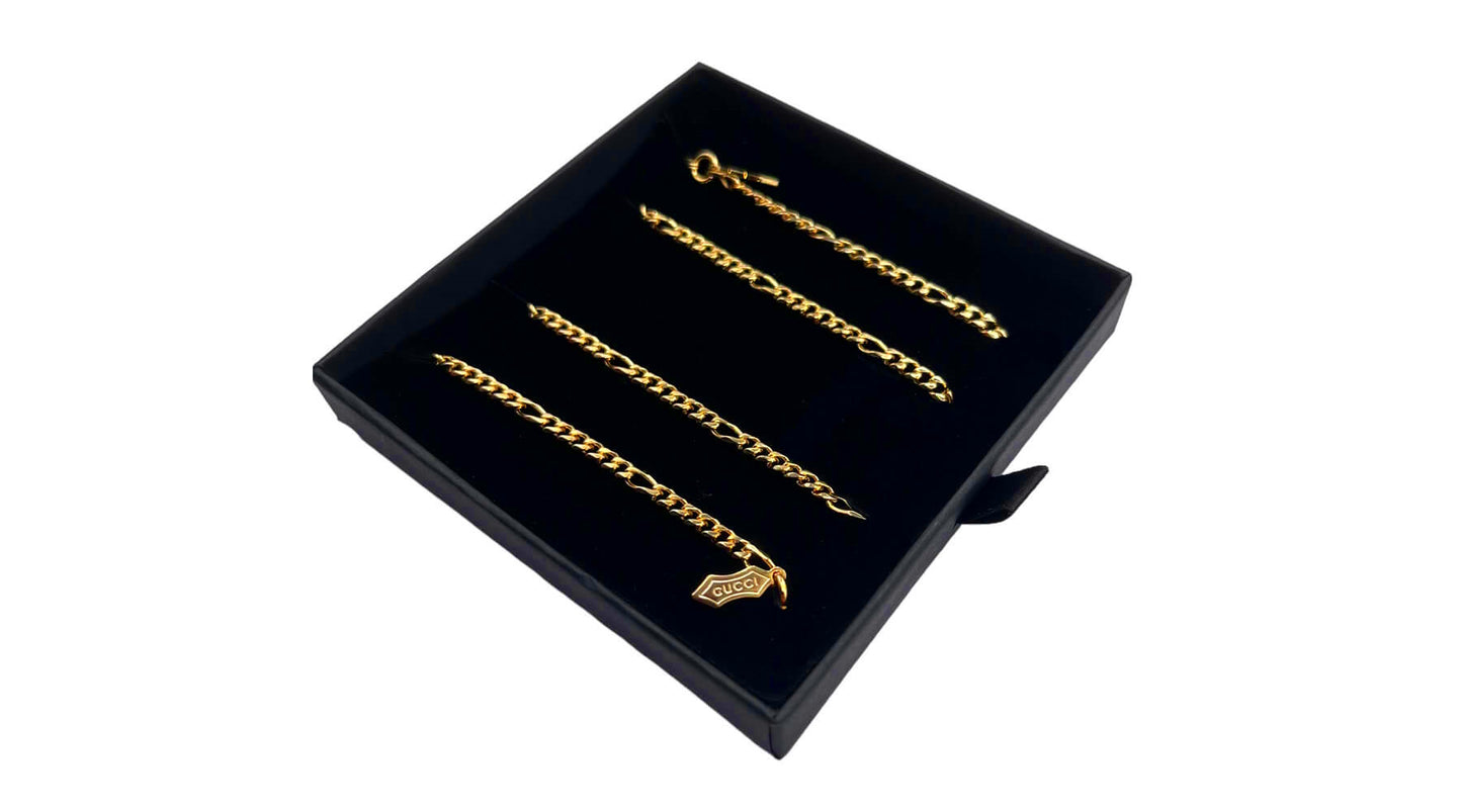 Catena Gucci Oro - Giallo Stile Figaro per Occhiali da Vista e Occhiali da Sole