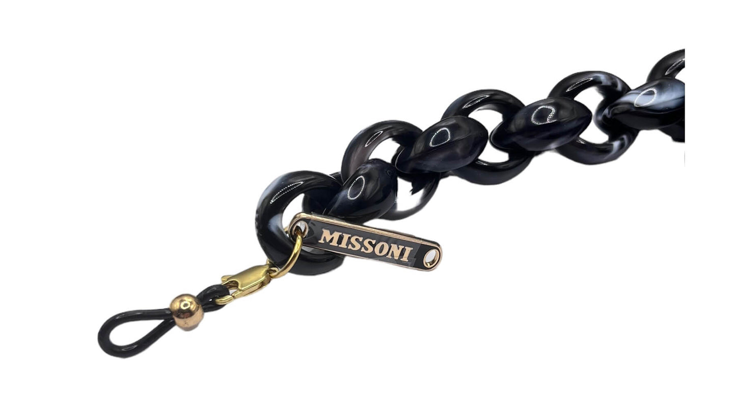 Missoni Brillenkette Schwarz