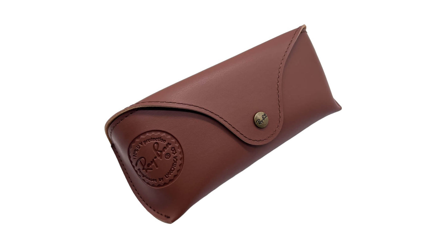 Custodia per occhiali Ray-Ban Marrone Pelle